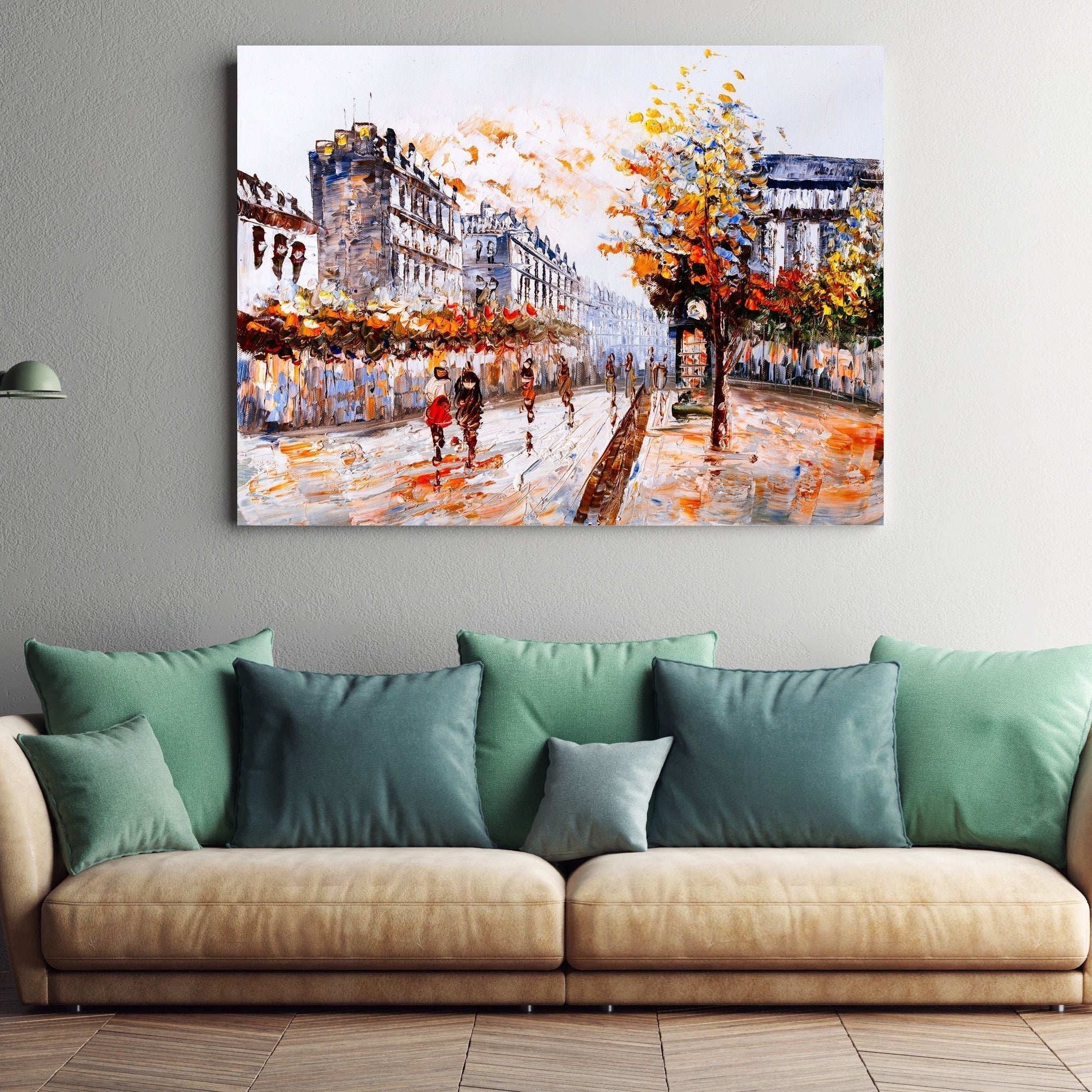 Schilderij A Walk In Autumn (Canvas)